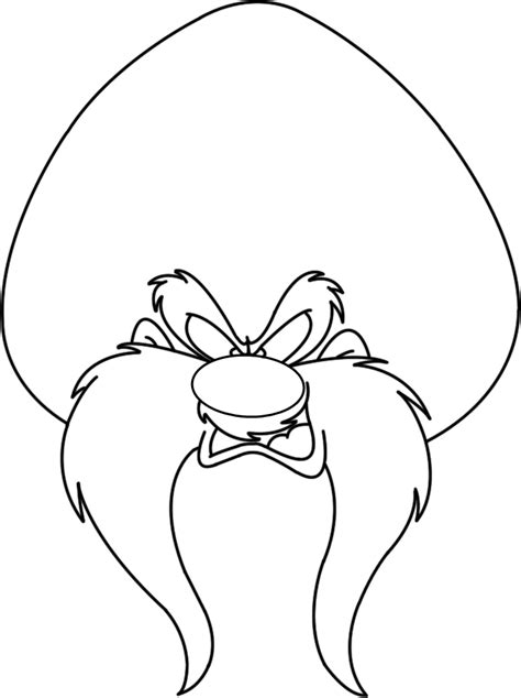 Also check out our other coloring sheets with a variety of drawings to print and paint. Face Of Yosemite Sam Coloring Pages - Looney Tunes Cartoon ...