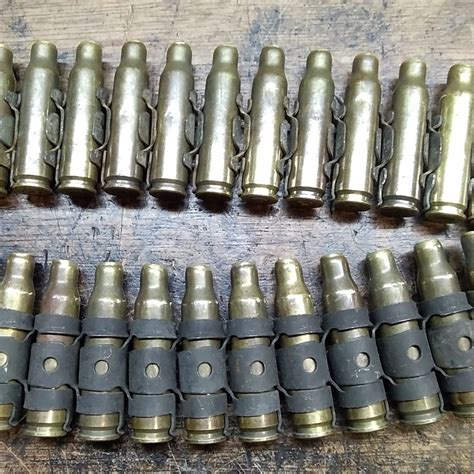 british bullet belt 7 62 nato used graded brass steel endicotts