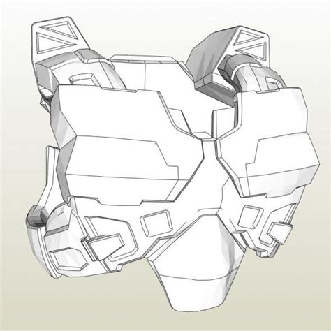 Foam Pepakura Viewerdesigner Pdo Files Halo Cosplay Halo Armor