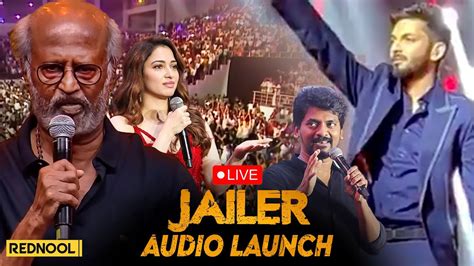 Live Jailer Audio Launch Rajinikanth Nelson Anirudh