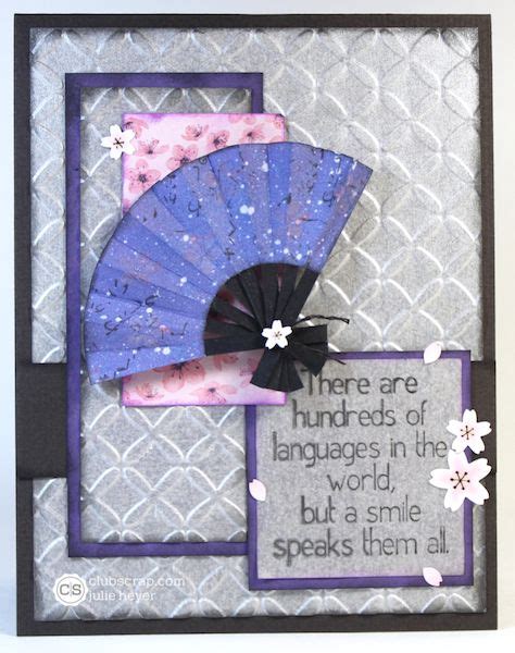 Paper Fan Tutorial With Cherry Blossoms Digital Hybrid Paper Cards