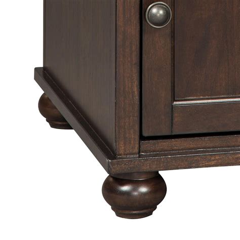 Signature Design By Ashley Barilanni Chair Side End Table In Dark Brown