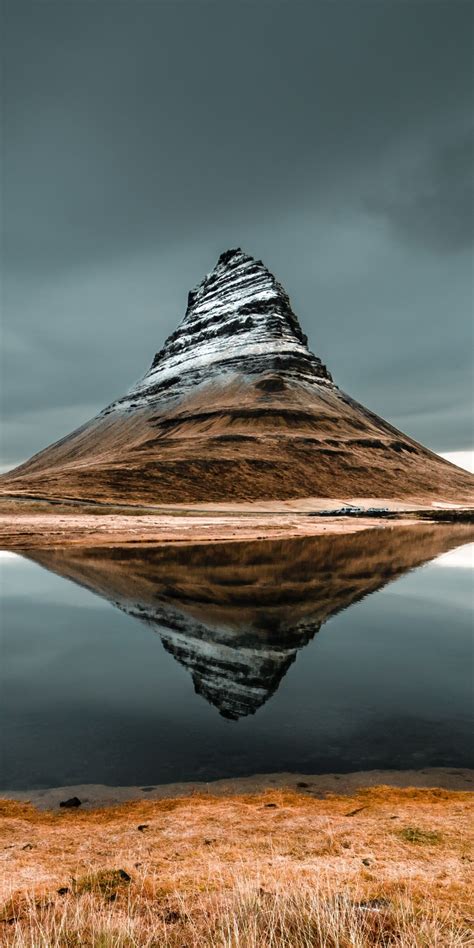 Download Kirkjufell Mountain Peak Lake Reflections Iceland