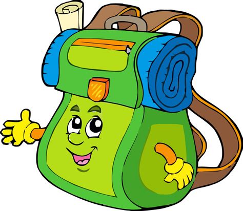 Cartoon Backpack Clipart Full Size Clipart 5787322 Pinclipart