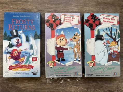 Christmas Classic Series Frosty Rudolph Frost Returns 1993 Vhs Box Set