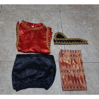 Pakaian Adat Aceh Kostum Tari Saman Perempuan Dan Laki Laki Shopee My