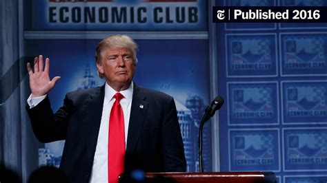 Fact Checking Donald Trump’s Economic Speech The New York Times