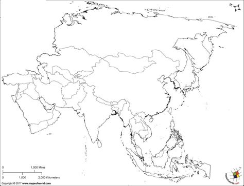 Mapa De Asia Para Imprimir Mapamundi Pol Tico F Sico Mudo Con