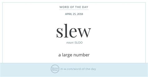 Word Of The Day Slew Uncommon Words Word Of The Day Words