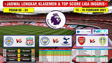 jadwal liga inggris malam ini live net tv