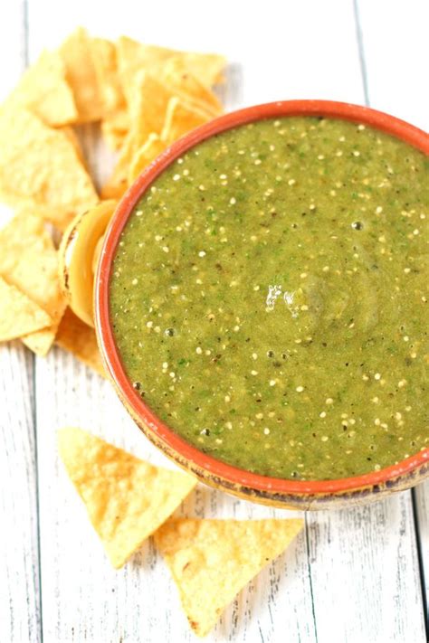 Smoked Tomatillo Salsa Vindulge Tomatillo Salsa Easy Appetizer