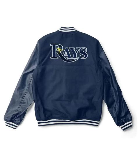 Letterman Tampa Bay Rays Blue Varsity Jacket Jacket Makers