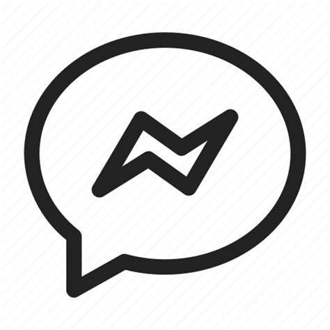 Messenger Icon Chatbot Notification Bubble Alert Messenger Icon With