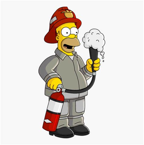 Simpsons Fireman Hd Png Download Kindpng