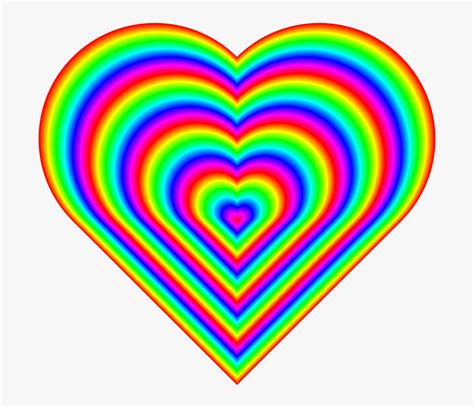 Love Rainbow Heart Emoji Hd Png Download Kindpng