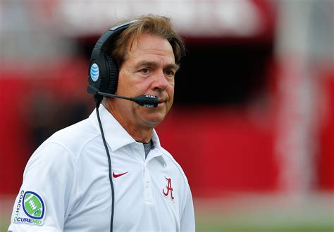 Why Does Nick Saban Have A Cut On His Face