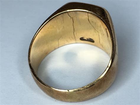 1918 Imperial Russia Mens 14k Gold Ring 1827807447