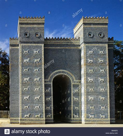 Ishtar Gate Babylonian City Gate Relief Of Lions