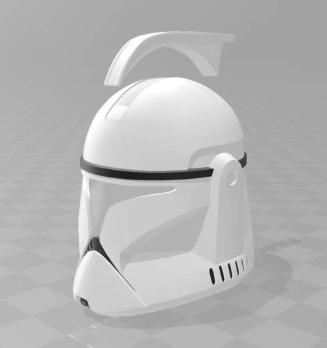 3d Printed Star Wars Phase 1 Clone Trooper Helmet 3d Print