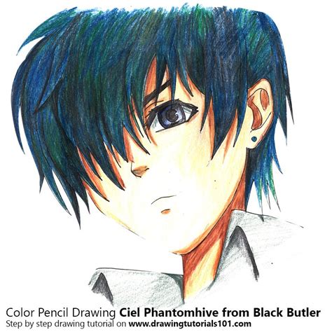 Ciel Phantomhive From Black Butler Colored Pencils