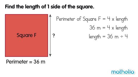 Perimeter And Length Of A Square Youtube