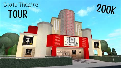 Bloxburg State Theatre │tour │200k Youtube