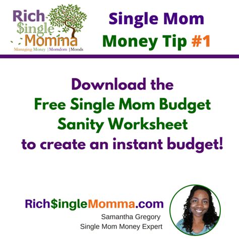 Single Mom Money Tip 1 Rich Single Momma