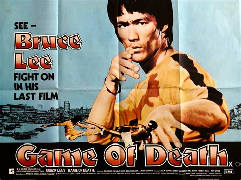 Original Game Of Death Movie Poster Bruce Lee Action Robert Clouse
