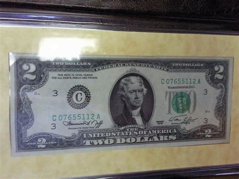 Us 2 Dollar Bicentennial Commemorative Bill