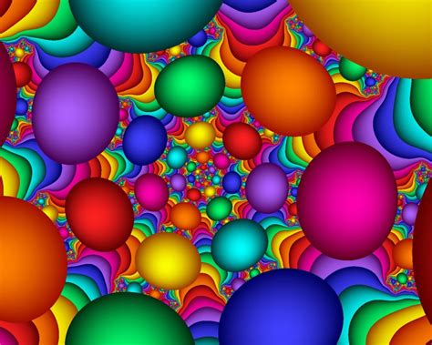 Colorful Bubbles Multicolor Abstract Background Wallpapers 3d Best Hd