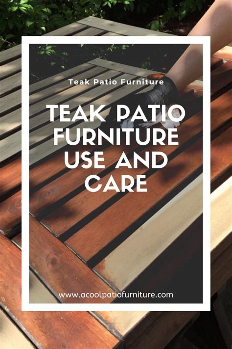 Teak is typically available either finely sanded and unfinished or treated with teak oil. Teak Patio Furniture Use And Care in 2020 | Teak patio ...