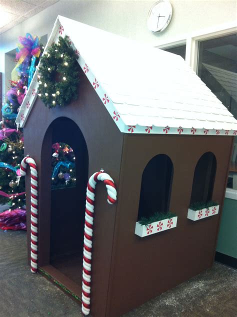 Life Size Gingerbread House I Made For Work Gingerbread Village