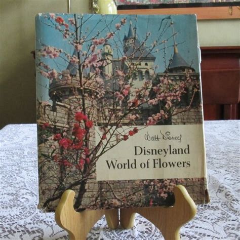 Very Rare Walt Disney Disneyland World Of Flowers Book