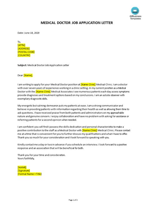Application for position of medical doctor. How to grab the attention when you are applying for a job ...