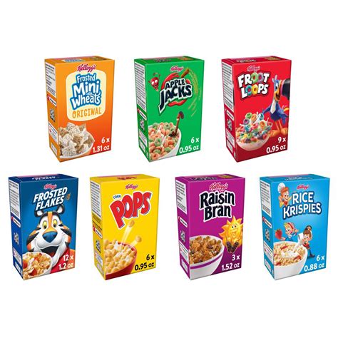 Kelloggs Breakfast Cereal Variety Pack Variety Pack 3201 Lb 48