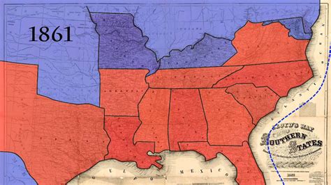 American Civil War Map 1861