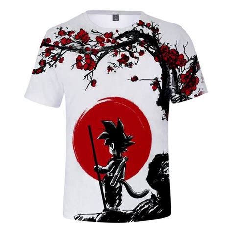 3d Imprimé Anime Dragon Ball Z T Shirt Goku Pull Dragonball Manga Saiyan T Shirt Tee Casual Noir