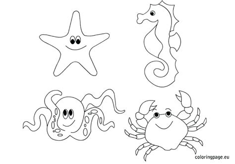 Deep Sea Creatures Coloring Pages At Getdrawings Free Download