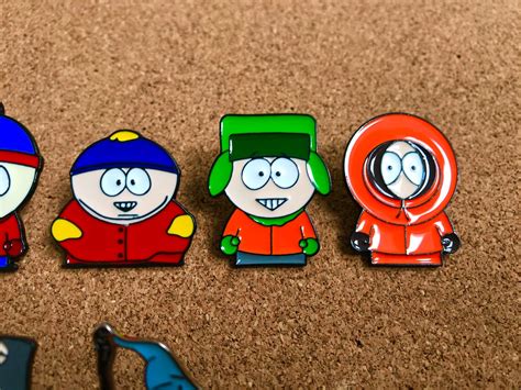Set Of 7 South Park 125 Enamel Pins Brand New Etsy