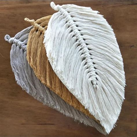 Large macrame wall hanging, macrame feather, boho wall hanging, modern macrame, boho wall decor, wal. Best 12 Small macrame wall hanging Macrame feather Boho ...