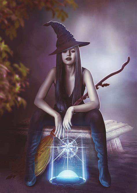 Witch Beauty And Magic On