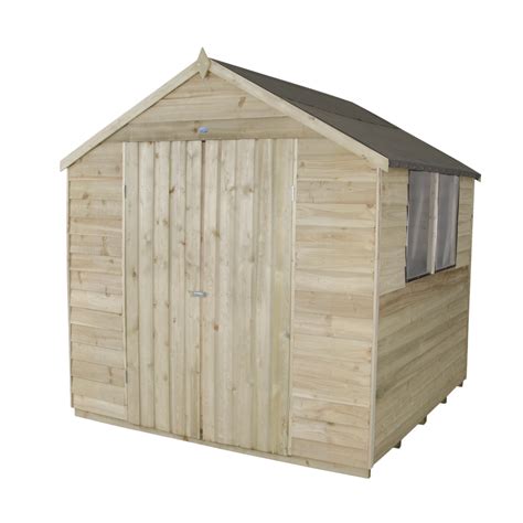Forest Garden 7 X 7 Wooden Storage Shed And Reviews Uk