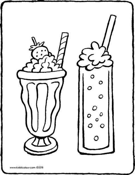 An Ice Cream Sundae And A Strawberries Milkshake Are Shown In This