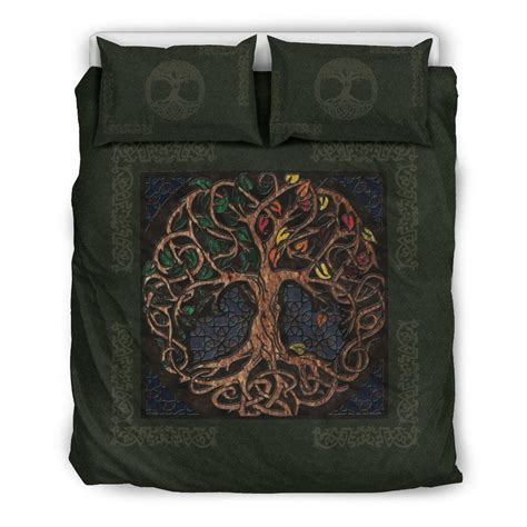 Celtic Bedding Set Tree Of Life Pattern Bn04 Celtic Tree Of Life Patterned Bedding Sets