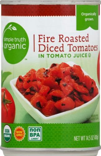 Simple Truth Organic Fire Roasted Diced Tomatoes 145 Oz Frys Food