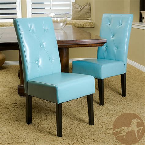 36 by 84 by 38 seat : Buy Alexander Teal Bonded Leather Dining Chair (Set of 2 ...
