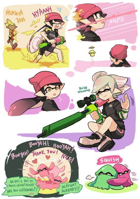 Resultado de imagen para yuri squid yellow and purple 9. yuri squid yellow and purple love story part I | Splatoon | Pinterest | Yuri、Splatoon comics、Manga