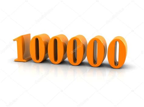 Number 100000 Stock Photo By ©elenven 63781539