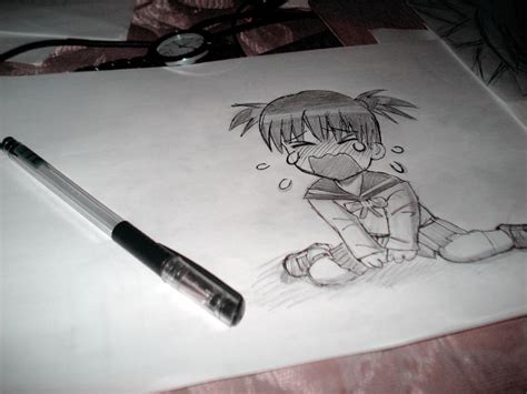 Draw Anime Girl Chibi Crying By Dhykandhykaa On Deviantart