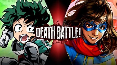 Fan Made Death Battle Trailer Izuku Midoriya Vs Kamala Khanmy Hero